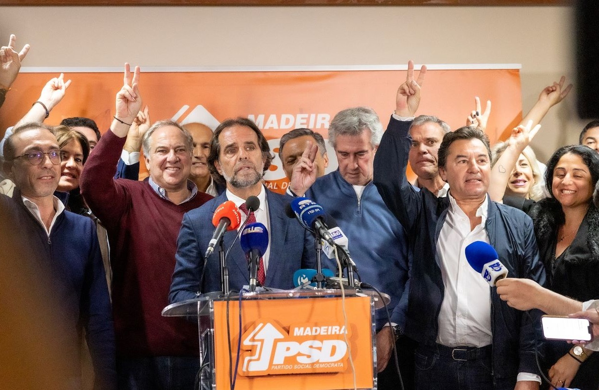 Albuquerque agradece confiança no PSD/Madeira e sublinha vitória em 10 dos 11 concelhos e em 51 das 54 freguesias